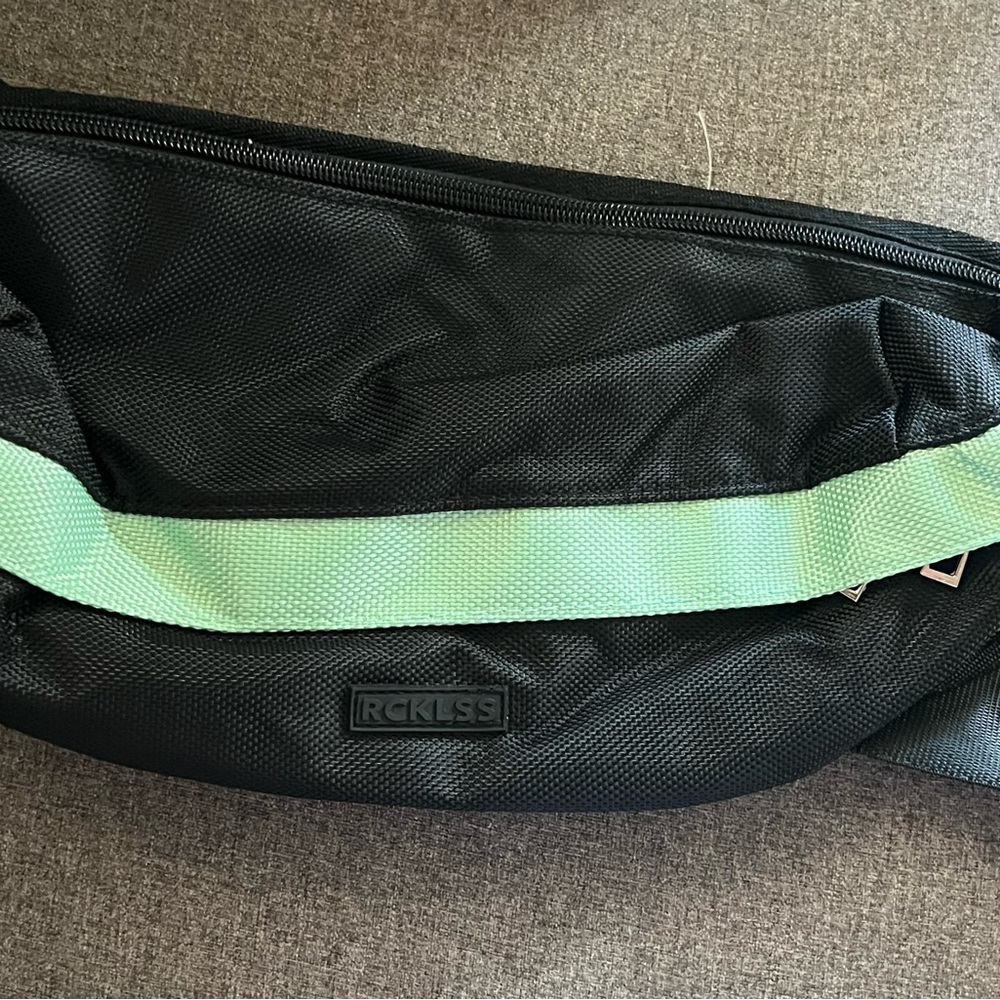 Young & Reckless Black and Mint green Fanny Pack NWOT
